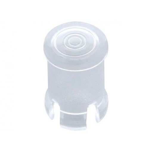 FIX-LC5-1; LED lens; round; Mat: polycarbonate; transparent; 5mm; UL94V-2; FIX&FASTEN