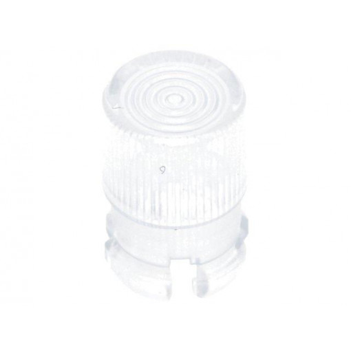 FIX-LC5-2; LED lens; round; Mat: polycarbonate; transparent; 5mm; Front: flat; FIX&FASTEN