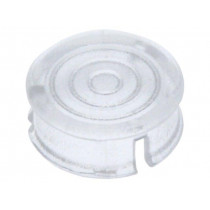 FIX-LC5-3; LED lens; round; Mat: polycarbonate; transparent; 5mm; Front: flat; FIX&FASTEN