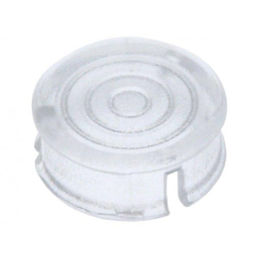 FIX-LC5-3; LED lens; round; Mat: polycarbonate; transparent; 5mm; Front: flat; FIX&FASTEN