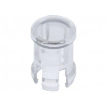 FIX-LC5-4; LED lens; round; Mat: polycarbonate; transparent; 5mm; UL94V-2; FIX&FASTEN