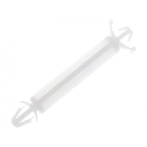 ; PCB distance; polyamide; L: 27.5mm; latch/latch; Colour: natural; FIX&FASTEN