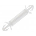 ; PCB distance; polyamide; L: 15mm; latch/latch; Colour: natural; FIX&FASTEN