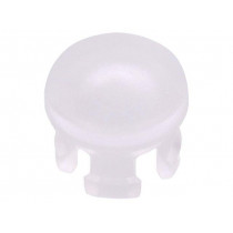 FIX-LEM-123; LED lens; round; Front: convex; Ømount.hole: 4.6mm; UL94V-2; FIX&FASTEN