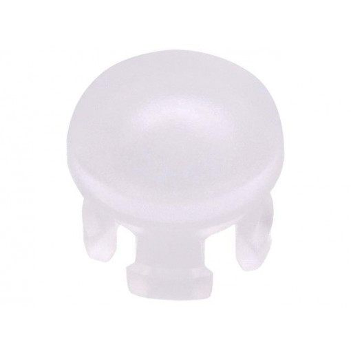 FIX-LEM-123; LED lens; round; Front: convex; Ømount.hole: 4.6mm; UL94V-2; FIX&FASTEN