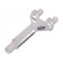 FIX-LEM-69; Fibre for LED; round; Ø: 3mm; with PCB mounting; Ømount.hole: 3mm; FIX&FASTEN