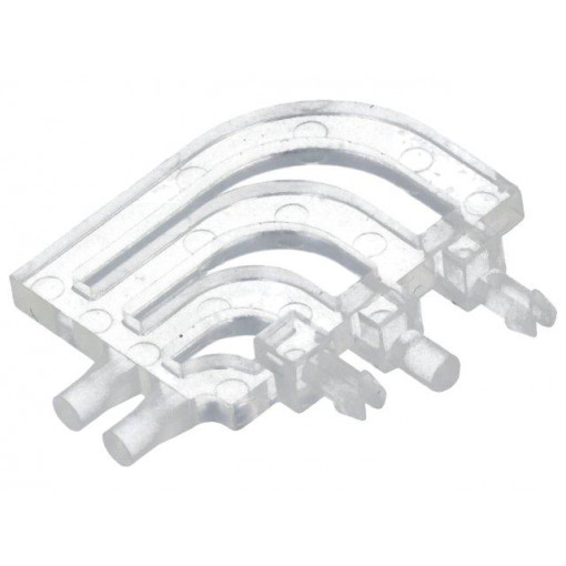 FIX-LPED2-1V0; Fibre for LED; round; Ø1.5mm; No.of mod: 2; Front: flat; UL94V-0; FIX&FASTEN