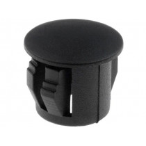 ; Stopper; polyamide; Wall thick: 3.3mm; Øhole: 9mm; H: 10.1mm; black; FIX&FASTEN ; Stopper; polyamide; Wall thick: 3.3mm; Øhole: 9mm; H: 10.1mm; black; FIX&FASTEN