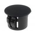 ; Stopper; polyamide; Wall thick: 3.3mm; Øhole: 11mm; H: 10.1mm; black; FIX&FASTEN ; Stopper; polyamide; Wall thick: 3.3mm; Øhole: 11mm; H: 10.1mm; black; FIX&FASTEN