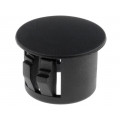 ; Stopper; polyamide; Wall thick: 3.3mm; Øhole: 12mm; H: 10.1mm; black; FIX&FASTEN ; Stopper; polyamide; Wall thick: 3.3mm; Øhole: 12mm; H: 10.1mm; black; FIX&FASTEN