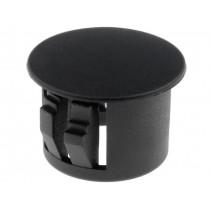 ; Stopper; polyamide; Wall thick: 3.3mm; Øhole: 12mm; H: 10.1mm; black; FIX&FASTEN ; Stopper; polyamide; Wall thick: 3.3mm; Øhole: 12mm; H: 10.1mm; black; FIX&FASTEN