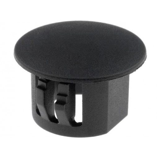 ; Stopper; polyamide; Øhole: 12.7mm; H: 10.6mm; black; UL94V-2; FIX&FASTEN