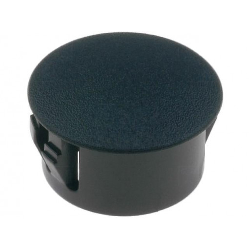 ; Stopper; polyamide; Wall thick: 3.3mm; Øhole: 16mm; H: 10.6mm; black; FIX&FASTEN