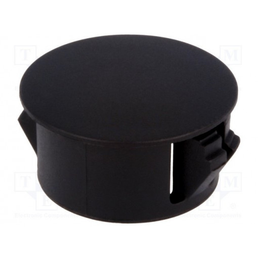 ; Stopper; polyamide; Wall thick: 3.3mm; Øhole: 17mm; H: 10.3mm; black; FIX&FASTEN