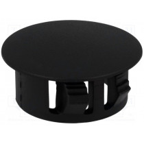 ; Stopper; polyamide; Wall thick: 3.3mm; Øhole: 20mm; H: 10.1mm; black; FIX&FASTEN ; Stopper; polyamide; Wall thick: 3.3mm; Øhole: 20mm; H: 10.1mm; black; FIX&FASTEN