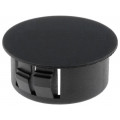 ; Stopper; polyamide; Wall thick: 3.3mm; Øhole: 22mm; H: 11mm; black; FIX&FASTEN ; Stopper; polyamide; Wall thick: 3.3mm; Øhole: 22mm; H: 11mm; black; FIX&FASTEN