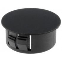 ; Stopper; polyamide; Wall thick: 3.3mm; Øhole: 22mm; H: 11mm; black; FIX&FASTEN ; Stopper; polyamide; Wall thick: 3.3mm; Øhole: 22mm; H: 11mm; black; FIX&FASTEN