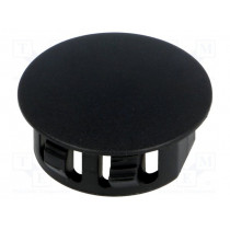 ; Stopper; polyamide; Øhole: 22.1mm; H: 10.6mm; black; UL94V-2; FIX&FASTEN
