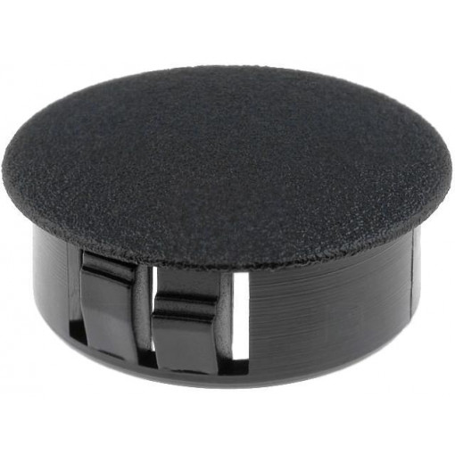 ; Stopper; polyamide; Wall thick: 3.3mm; Øhole: 25mm; H: 11mm; black; FIX&FASTEN ; Stopper; polyamide; Wall thick: 3.3mm; Øhole: 25mm; H: 11mm; black; FIX&FASTEN