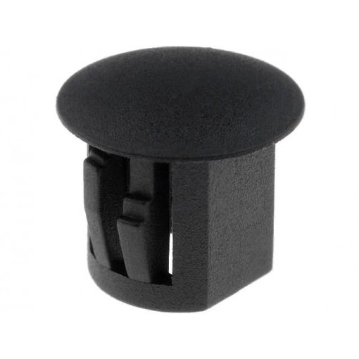 ; Stopper; polyamide; Øhole: 9.5mm; H: 10.5mm; black; UL94V-2; FIX&FASTEN