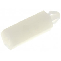 ; PCB distance; polyamide; L: 14mm; Colour: natural; Ømount.hole: 3mm; FIX&FASTEN
