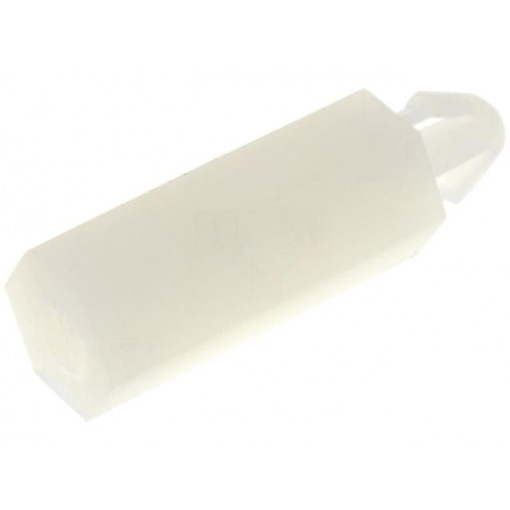 ; PCB distance; polyamide; L: 14mm; Colour: natural; Ømount.hole: 3mm; FIX&FASTEN