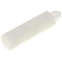 ; PCB distance; polyamide; L: 20mm; Colour: natural; Ømount.hole: 3mm; FIX&FASTEN