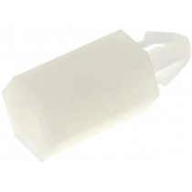 ; PCB distance; polyamide; L: 9mm; Colour: natural; Ømount.hole: 3mm; FIX&FASTEN