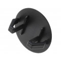 ; Stopper; polyamide; Øhole: 15.5mm; H: 12.1mm; black; Dim: Ø30mm; FIX&FASTEN ; Stopper; polyamide; Øhole: 15.5mm; H: 12.1mm; black; Dim: Ø30mm; FIX&FASTEN