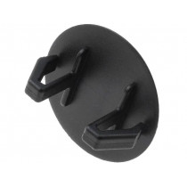 ; Stopper; polyamide; Øhole: 15.5mm; H: 12.1mm; black; Dim: Ø30mm; FIX&FASTEN ; Stopper; polyamide; Øhole: 15.5mm; H: 12.1mm; black; Dim: Ø30mm; FIX&FASTEN