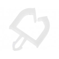 ; Snap handle; polyamide; Int.width: 5mm; natural; UL94V-2; FIX&FASTEN