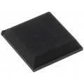 ; Self-adhesive foot; black; rubber; A: 10.5mm; B: 8.6mm; C: 2.5mm; FIX&FASTEN