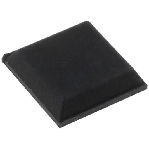 ; Self-adhesive foot; black; rubber; A: 10.5mm; B: 8.6mm; C: 2.5mm; FIX&FASTEN