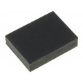 ; Self-adhesive foot; H: 3mm; black; rubber; W: 11.5mm; L: 8mm; FIX&FASTEN