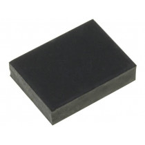 ; Self-adhesive foot; H: 3mm; black; rubber; W: 11.5mm; L: 8mm; FIX&FASTEN