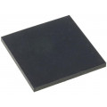 ; Self-adhesive foot; H: 1.5mm; black; rubber; W: 19.7mm; L: 20mm; FIX&FASTEN