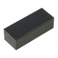 ; Self-adhesive foot; H: 6mm; black; rubber; W: 19mm; L: 7.7mm; FIX&FASTEN
