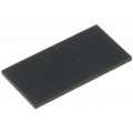 ; Self-adhesive foot; H: 1mm; black; rubber; W: 20mm; L: 10mm; FIX&FASTEN