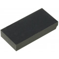 ; Self-adhesive foot; H: 3.5mm; black; rubber; W: 20mm; L: 10mm; FIX&FASTEN