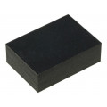 ; Self-adhesive foot; H: 6.5mm; black; rubber; W: 20mm; L: 14mm; FIX&FASTEN