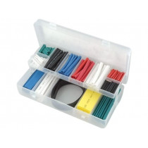 FIX-SHT-SET1; Set of heat shrink sleeves; 2: 1; polyolefine; Pcs: 171; FIX&FASTEN