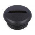 ; Stopper; M16; Mat: polyamide; black; FIX&FASTEN