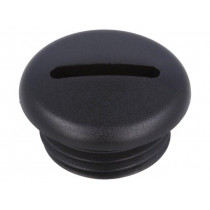 ; Stopper; M16; Mat: polyamide; black; FIX&FASTEN