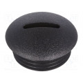 ; Stopper; M20; Mat: polyamide; black; FIX&FASTEN