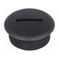 ; Stopper; M25; Mat: polyamide; black; FIX&FASTEN