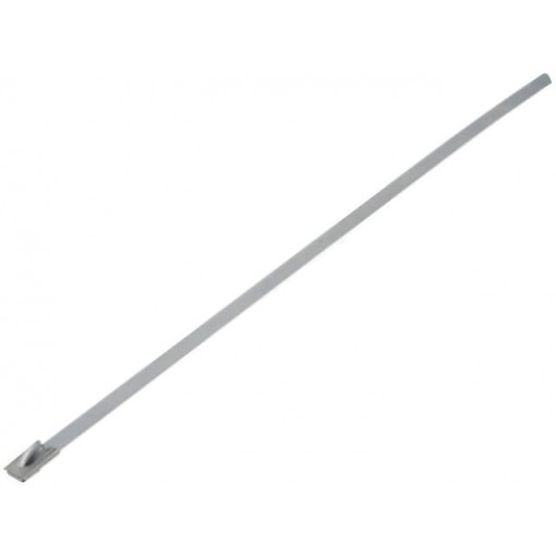 ; Cable tie; L: 200mm; W: 4.5mm; stainless steel; V: with ball lock; FIX&FASTEN