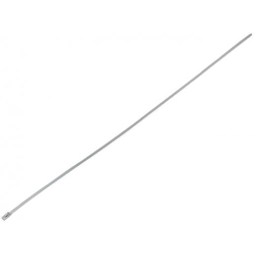 ; Cable tie; L: 520mm; W: 4.5mm; stainless steel; V: with ball lock; FIX&FASTEN