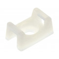 ; Cable tie holder; polyamide; natural; Tie width: 3.6mm; Ht: 5.85mm; FIX&FASTEN