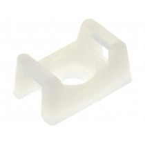 ; Cable tie holder; polyamide; natural; Tie width: 3.6mm; Ht: 5.85mm; FIX&FASTEN