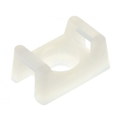 ; Cable tie holder; polyamide; natural; Tie width: 3.6mm; Ht: 5.85mm; FIX&FASTEN